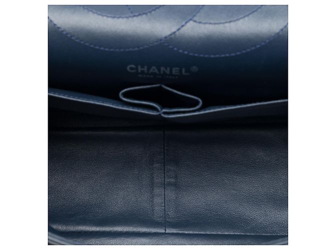 Chanel Blue Quilted Patent Reissue 2.55 Double Flap 227 Blu navy - vista 4