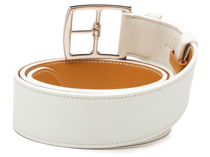 Cinturón Hermès White Clemence Etriviere Blanco - vista 2