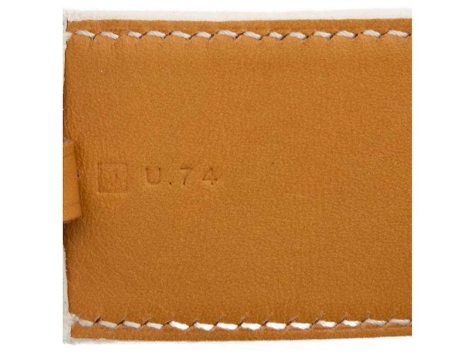 Cinturón Hermès White Clemence Etriviere Blanco - vista 6