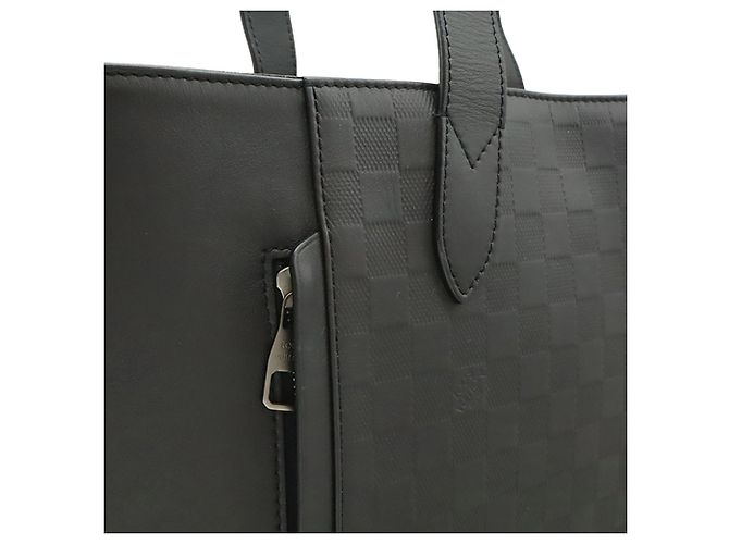 Louis Vuitton Cabas Voyage Damier Infini Nero - vista 4