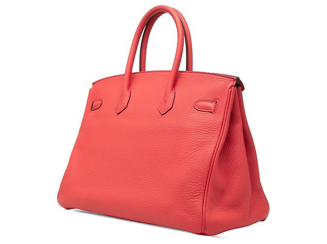Hermès Red Clemence Birkin Retourne 35 Rosso - vista 2