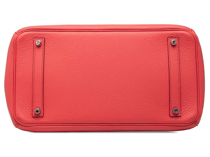 Hermès Red Clemence Birkin Retourne 35 Rosso - vista 3