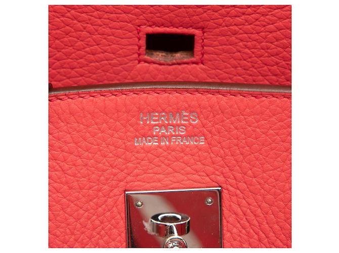 Hermès Red Clemence Birkin Retourne 35 Rosso - vista 5