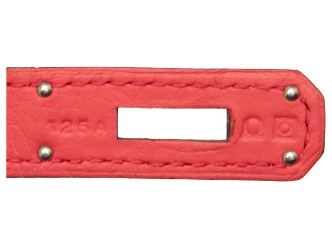 Hermès Red Clemence Birkin Retourne 35 Rosso - vista 6
