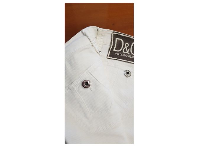 Dolce & Gabbana Pantalones blancos D&G - vista 4