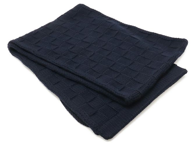 Sciarpa Louis Vuitton Damier Snug Ricamata Blu navy - vista 3