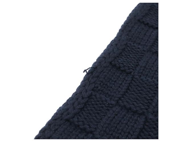 Sciarpa Louis Vuitton Damier Snug Ricamata Blu navy - vista 5