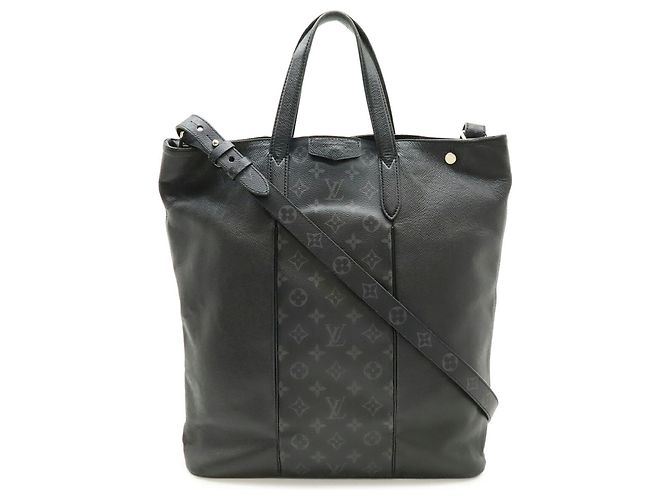 Borsa City Tote Monogram Eclipse Louis Vuitton Nero - vista 2
