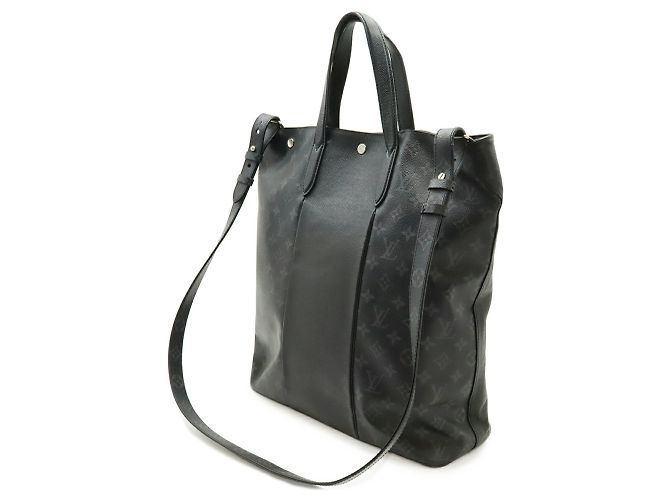 Borsa City Tote Monogram Eclipse Louis Vuitton Nero - vista 3