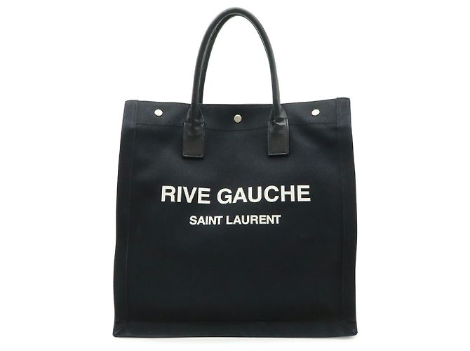 Yves Saint Laurent RIVE GAUCHE Cabas Tote Bag Nero - vista 2