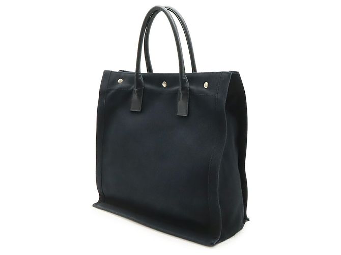 Yves Saint Laurent RIVE GAUCHE Cabas Tote Bag Nero - vista 3