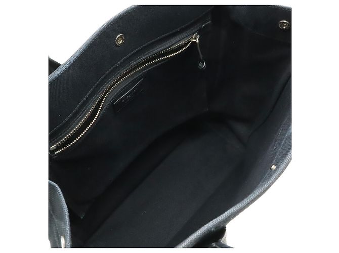 Yves Saint Laurent RIVE GAUCHE Cabas Tote Bag Nero - vista 6