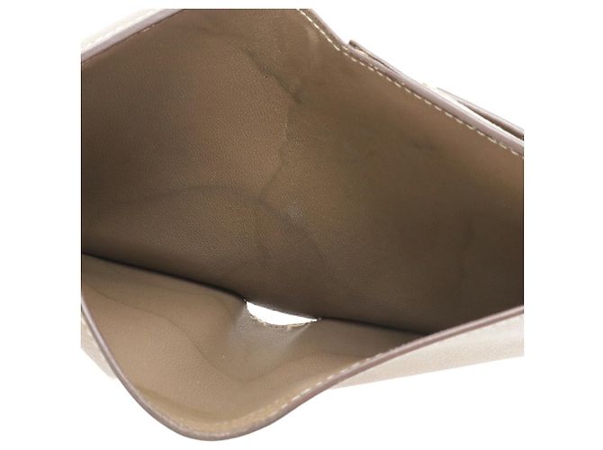 Hermès Cartera compacta de dos pliegues Hermes Bearn Gris pardo - vista 6