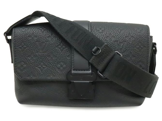 Borsa a tracolla Louis Vuitton Monogram Taurillon S Cape Nero - vista 2