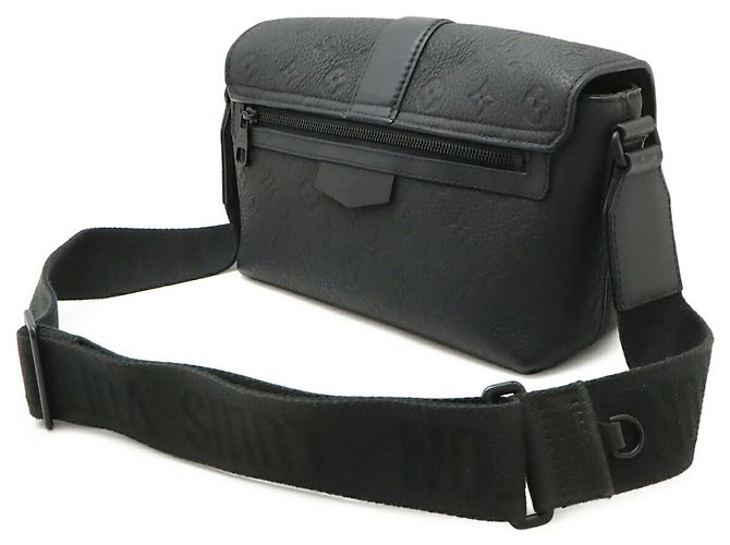 Borsa a tracolla Louis Vuitton Monogram Taurillon S Cape Nero - vista 3