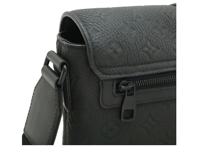 Borsa a tracolla Louis Vuitton Monogram Taurillon S Cape Nero - vista 5