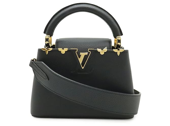Borsa Louis Vuitton Capucines Mini Nero - vista 2