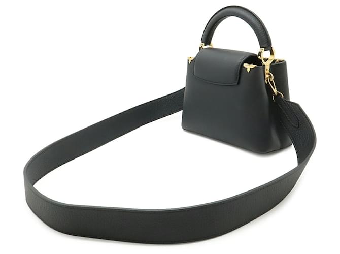 Borsa Louis Vuitton Capucines Mini Nero - vista 3
