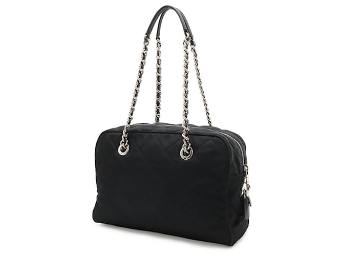 Prada Impuntu Chain Schultertasche Schwarz - Ansicht 3