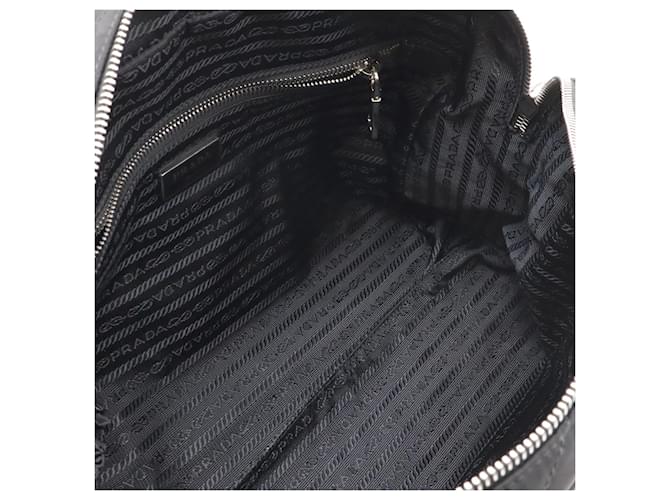 Prada Impuntu Chain Schultertasche Schwarz - Ansicht 8