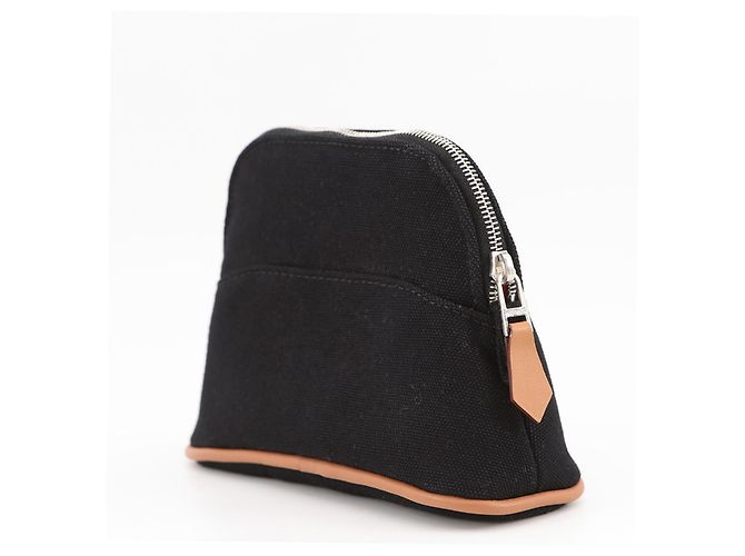 Hermès Pochette borsa Bolide Mini in cotone nero Hermes - vista 2