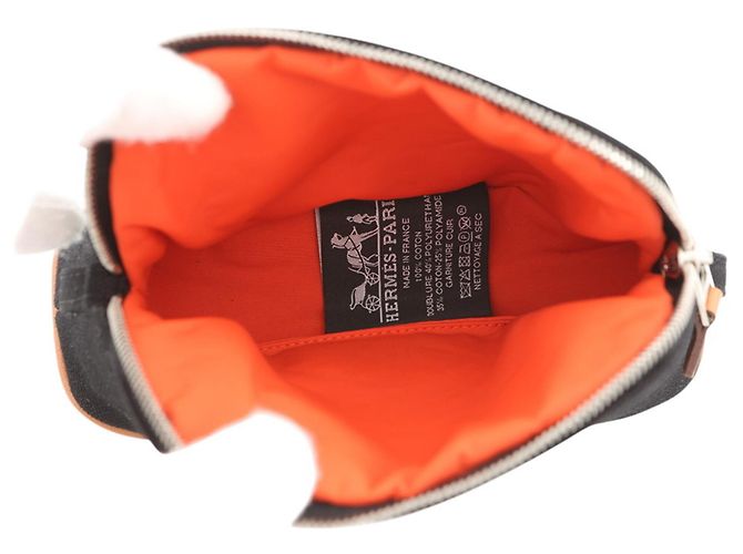 Hermès Pochette borsa Bolide Mini in cotone nero Hermes - vista 4