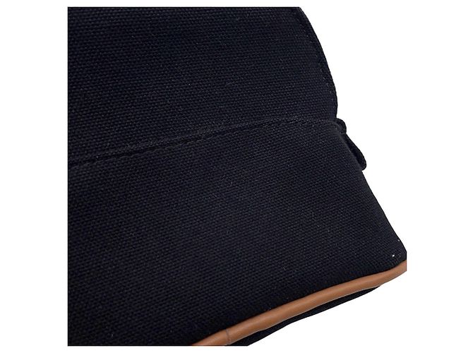 Hermès Pochette borsa Bolide Mini in cotone nero Hermes - vista 5