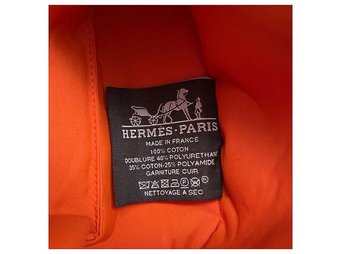 Hermès Pochette borsa Bolide Mini in cotone nero Hermes - vista 7