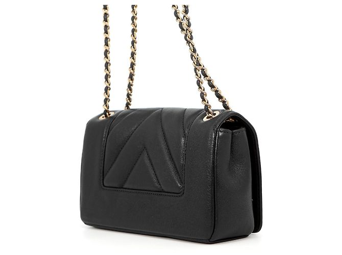 Borsa a tracolla Chanel Mademoiselle V-Stitch Black Nero - vista 2