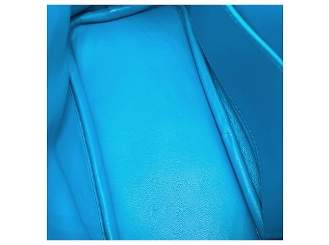 Hermès Borsa Hermes Bolide 1923 Mini in Blue Zanzibar Blu chiaro - vista 11
