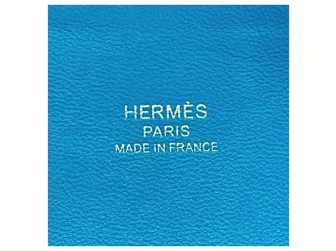 Hermès Borsa Hermes Bolide 1923 Mini in Blue Zanzibar Blu chiaro - vista 19