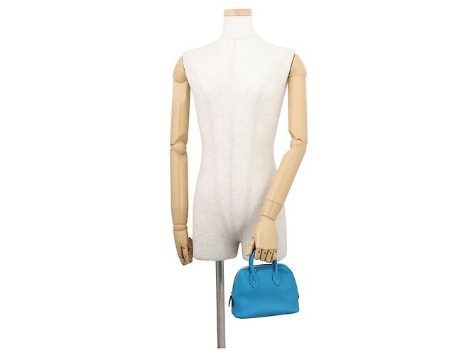 Hermès Borsa Hermes Bolide 1923 Mini in Blue Zanzibar Blu chiaro - vista 4