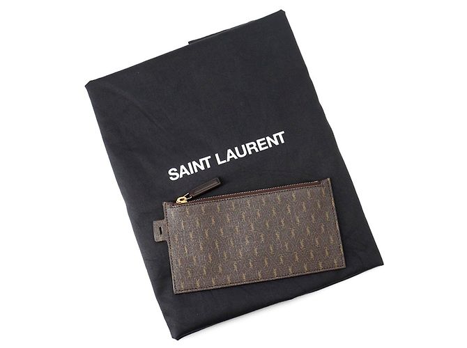 Borsa a tracolla Yves Saint Laurent Paris Marrone - vista 15