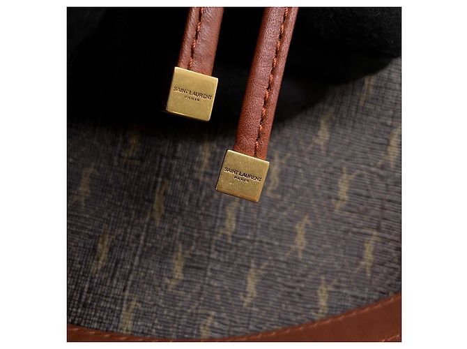 Borsa a tracolla Yves Saint Laurent Paris Marrone - vista 9