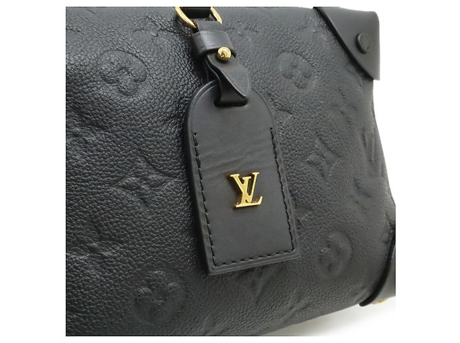 Borsa Louis Vuitton Monogram Empreinte Petite Malle Souple Nero - vista 10