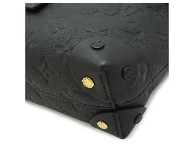 Borsa Louis Vuitton Monogram Empreinte Petite Malle Souple Nero - vista 4