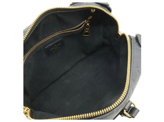 Borsa Louis Vuitton Monogram Empreinte Petite Malle Souple Nero - vista 7