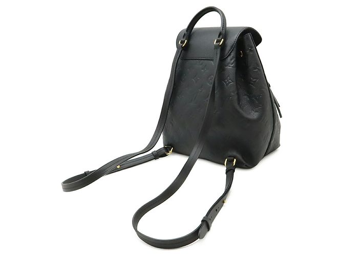 Zaino Louis Vuitton Monogram Empreinte Montsouris PM Nero - vista 3