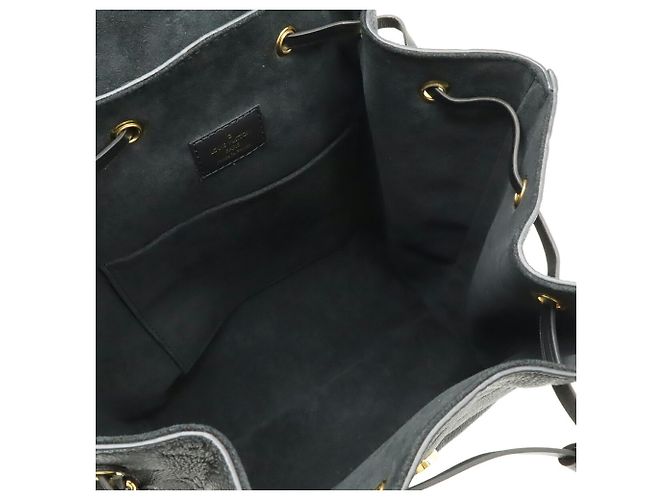 Zaino Louis Vuitton Monogram Empreinte Montsouris PM Nero - vista 7