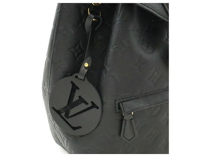 Zaino Louis Vuitton Monogram Empreinte Montsouris PM Nero - vista 9