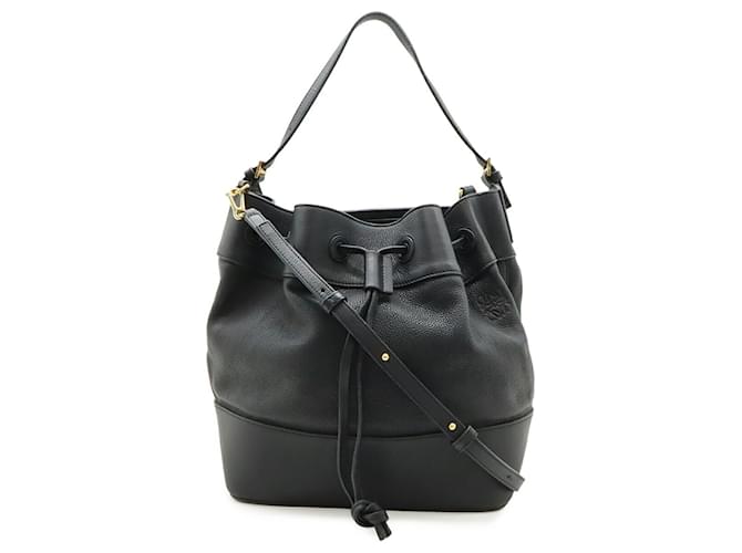 Borsa a tracolla a secchiello Midnight Loewe Nero - vista 2
