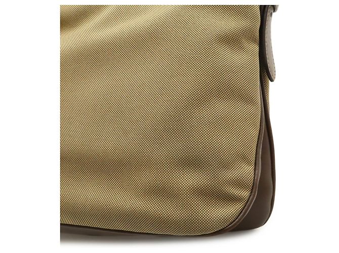 Borsa a tracolla/Clutch in jacquard PRADA Beige Cachi Marrone scuro - vista 9