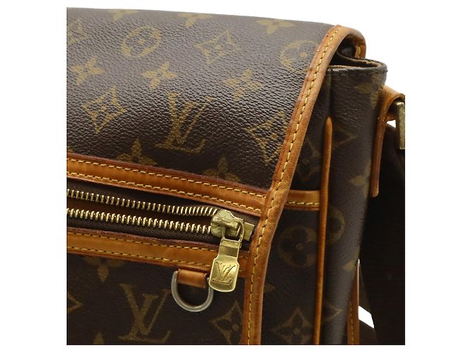 Borsa Louis Vuitton Monogram GM Bosphore Marrone - vista 7