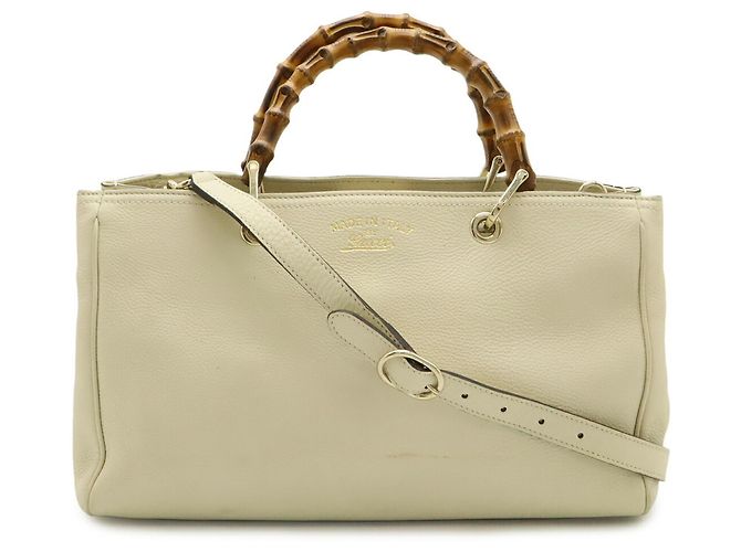 Gucci Bamboo Shopper Tote Bag Medium Beige - Ansicht 2
