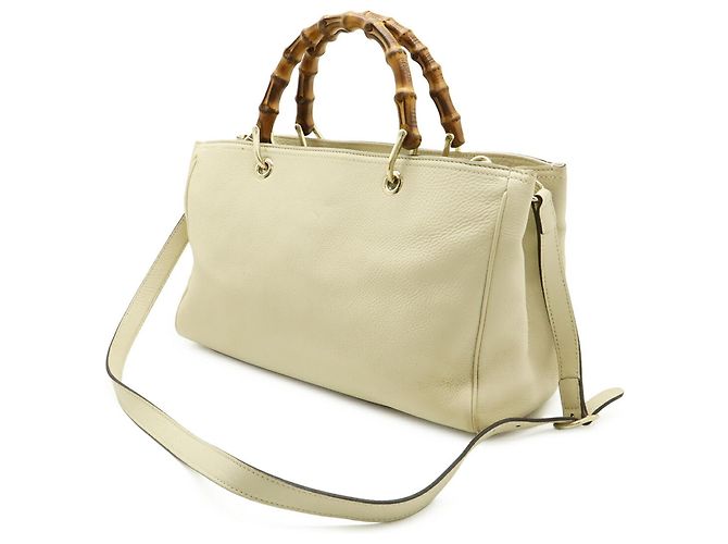 Gucci Bamboo Shopper Tote Bag Medium Beige - Ansicht 3