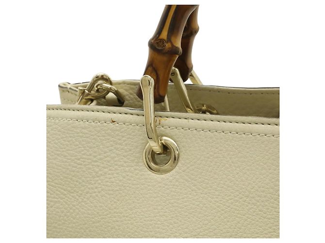 Gucci Bamboo Shopper Tote Bag Medium Beige - Ansicht 8