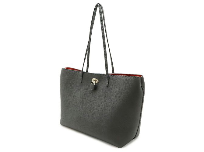 Fendi Carla Selleria Tote Bag Braun Rot - Ansicht 3