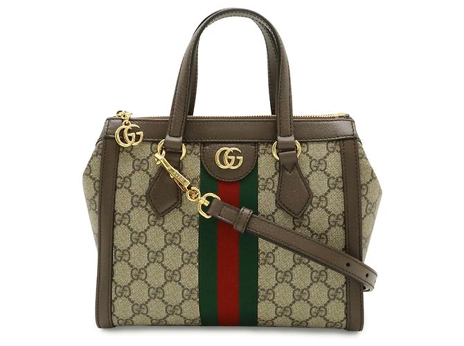 Borsa Tote Piccola Ophidia GG Supreme GUCCI Rosso Beige Verde - vista 2