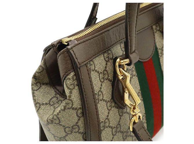 Borsa Tote Piccola Ophidia GG Supreme GUCCI Rosso Beige Verde - vista 5