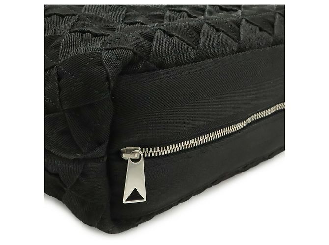 Borsa a Spalla Bottega Veneta Intrecciato Webbing Nero - vista 4